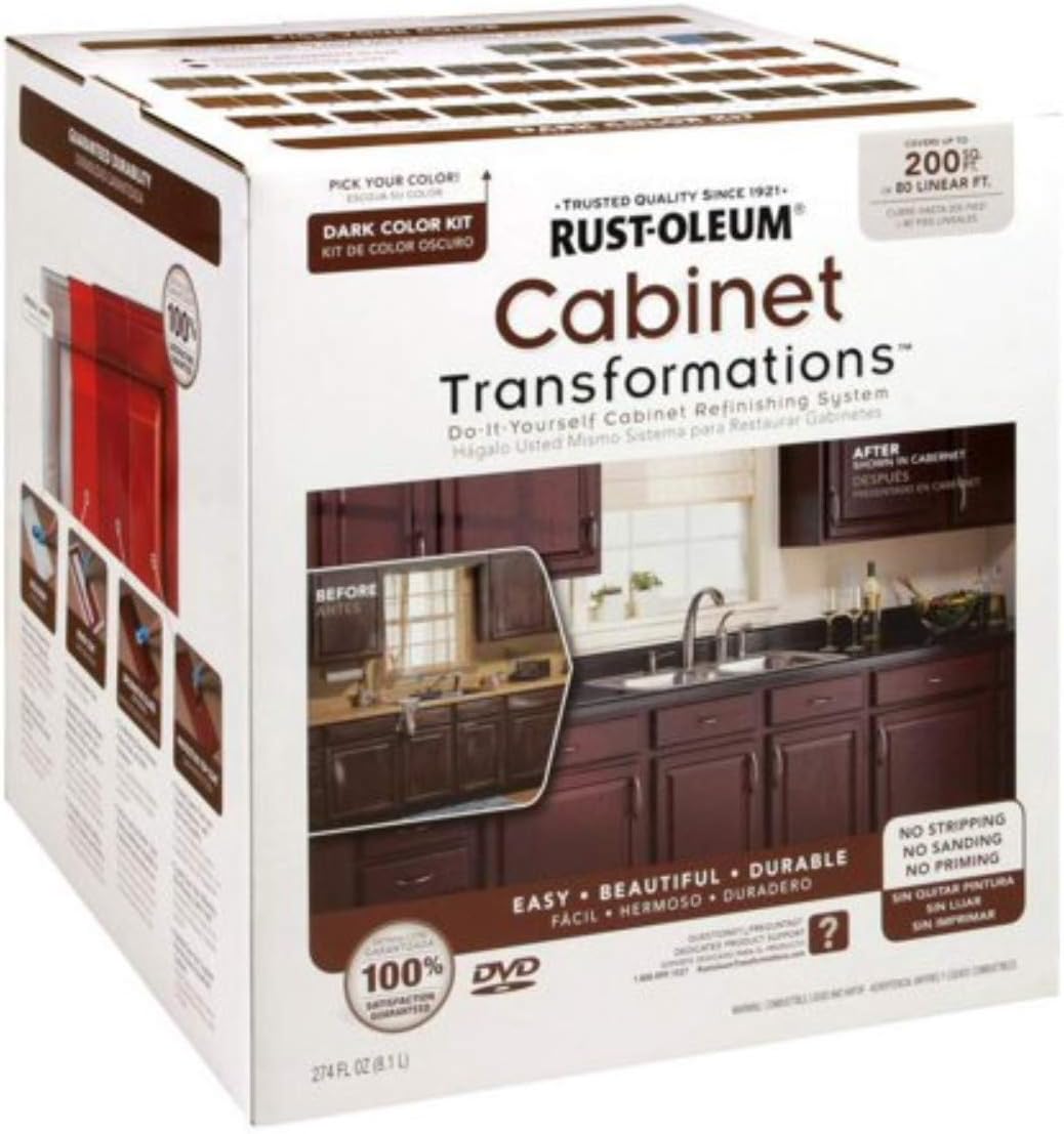RUST-OLEUM 258242 Dark Tint Base Cabinet Transformations Kit, Large