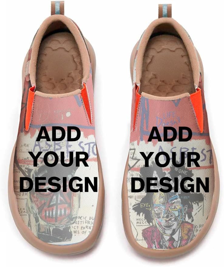 Womens Painted Travel Shoes Lightweight Comfort Slip-Ons Casual Loafers Patchwork Plants Floral Fashion Sneaker
