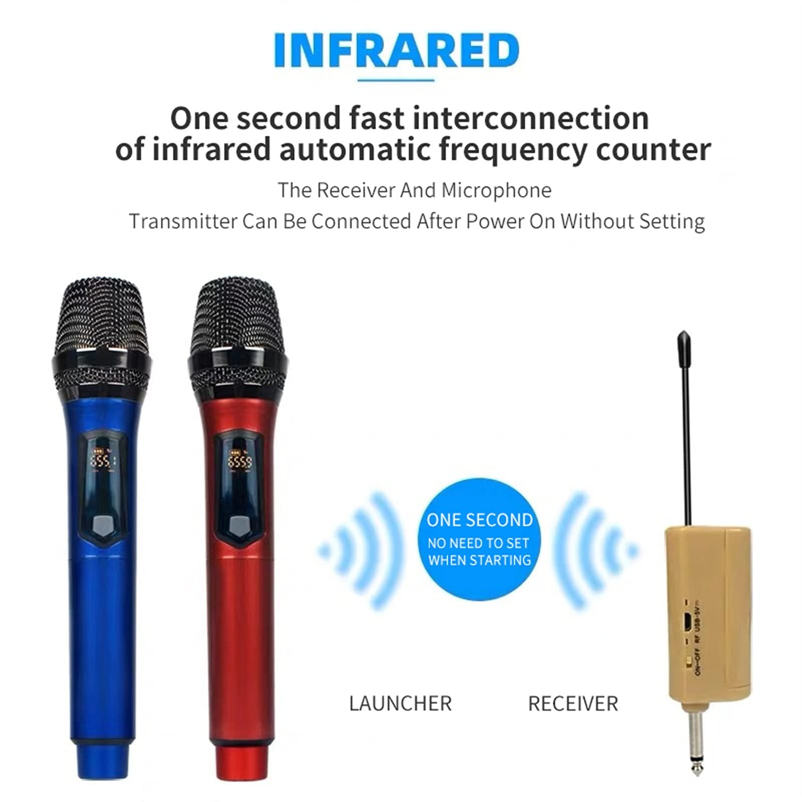 mikrofon do śpiewania profesjonalny dynamiczny mikrofon ładowany UHF bezprzewodowy mikrofon ręczny z USB 6,35 mm 3,5 mm do głośnika karaoke dla dzieci głośnik bluetooth