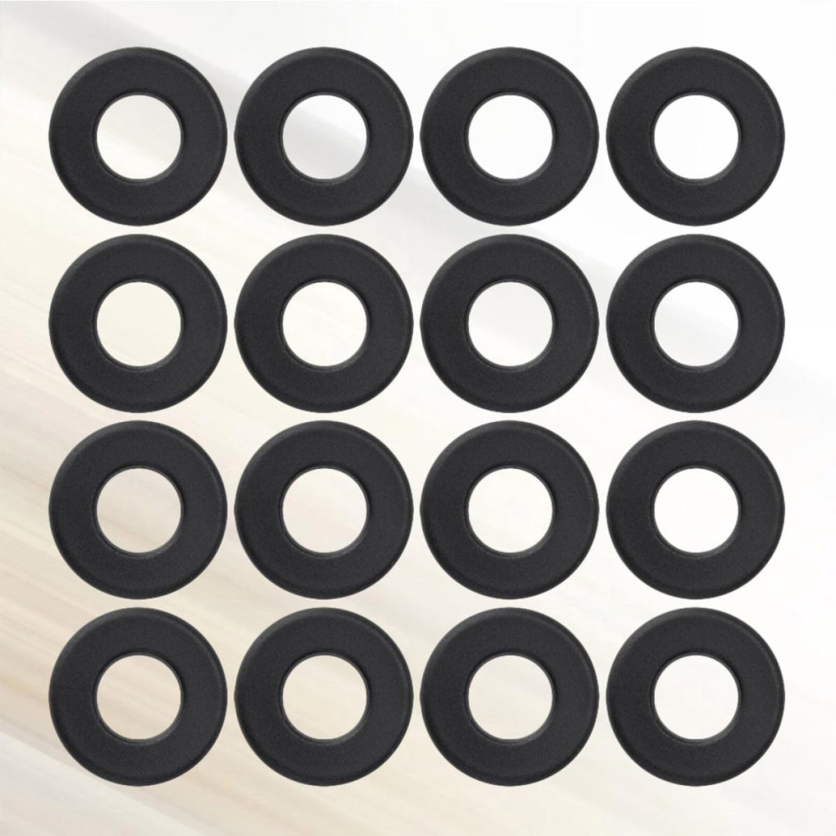 16PCS Universal PVC Washers for Standard Foosball Tables Sturdy Table Football Accessories for Easy Replacement and Maintenance