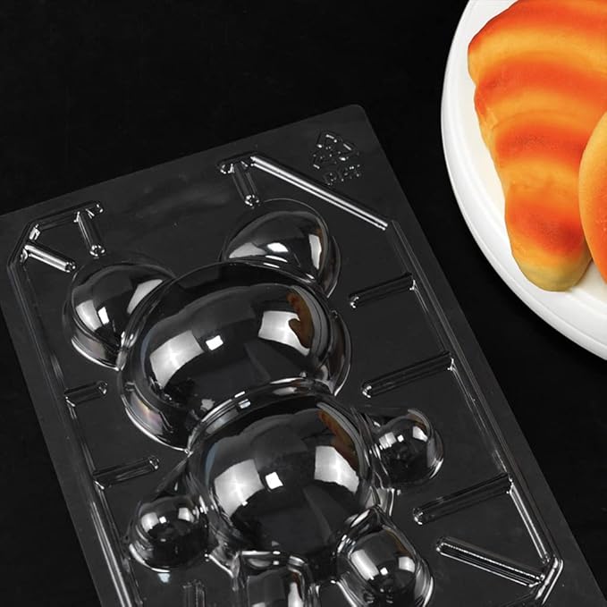 Moldes 3D de Oso para Chocolate, Plástico, Antiadherentes, 3 Piezas miniatura 9