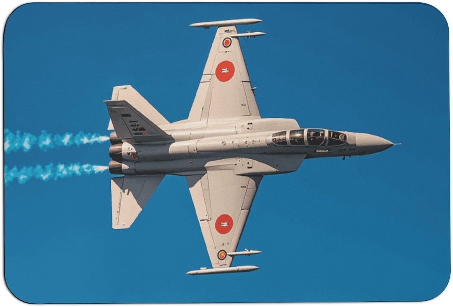 NWGHM Bath Mat NonSlip Rubber Backing Bath Mat Airplane Fight Jets
