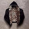 CUTEGAL Zip Up Hoodie Oversized Leopard Print Jack... #2