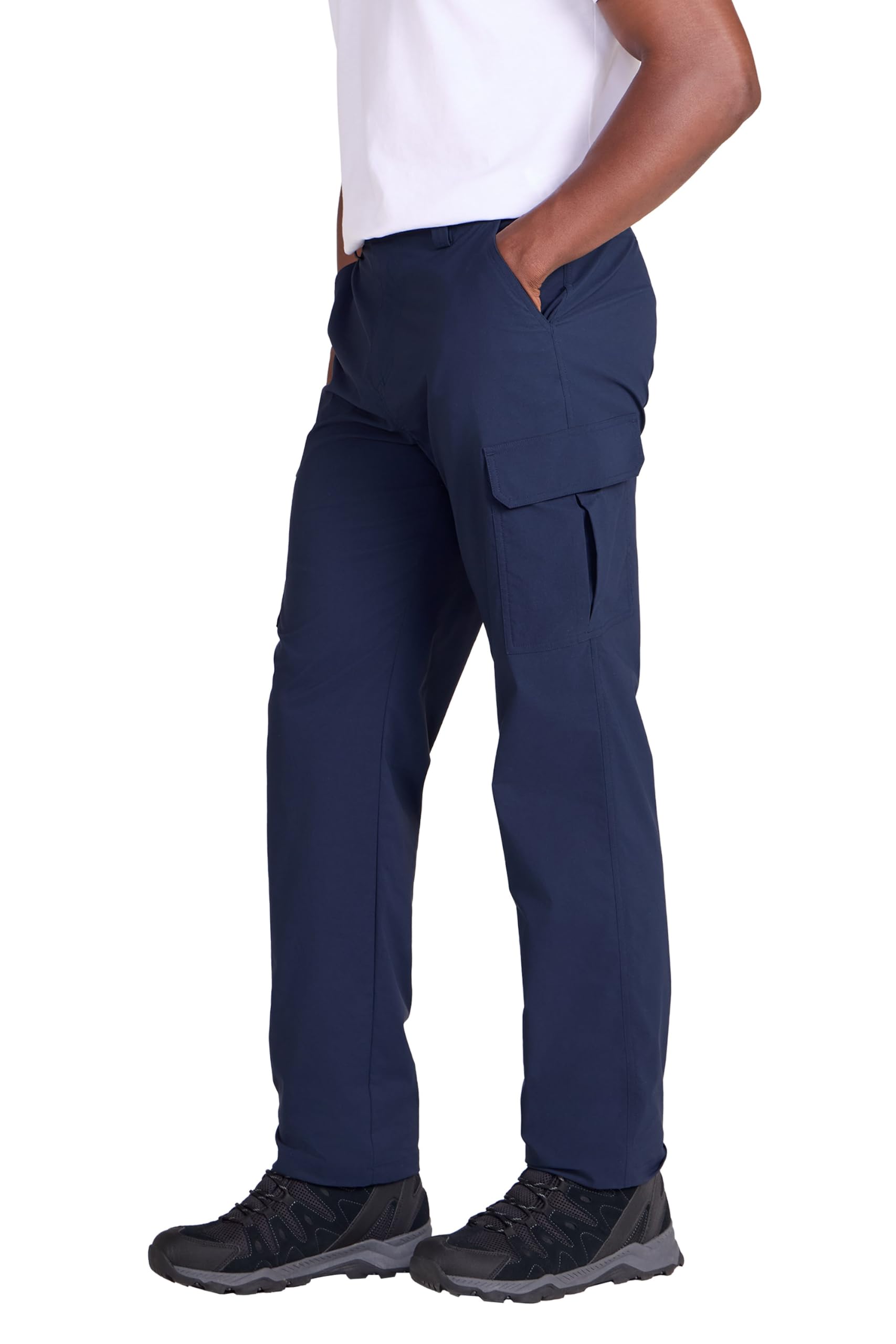 Delta Mens Cargo Stretch Trousers - Navy