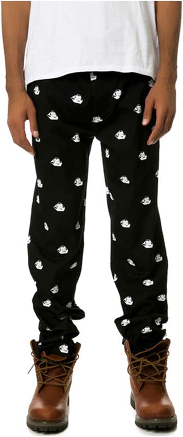 Mens The Bundy Casual Trouser Pants, Black, 34W x 32L