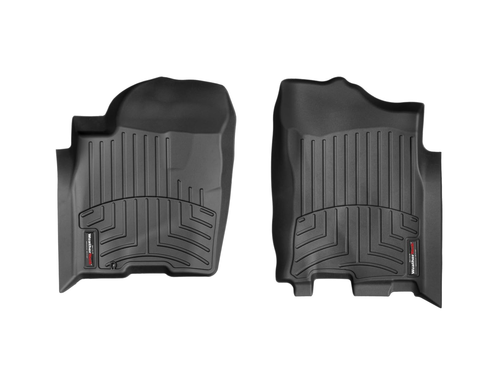 WeatherTech Custom Fit FloorLiners for Nissan Titan, Armada, QX - 1st Row (440191), Black