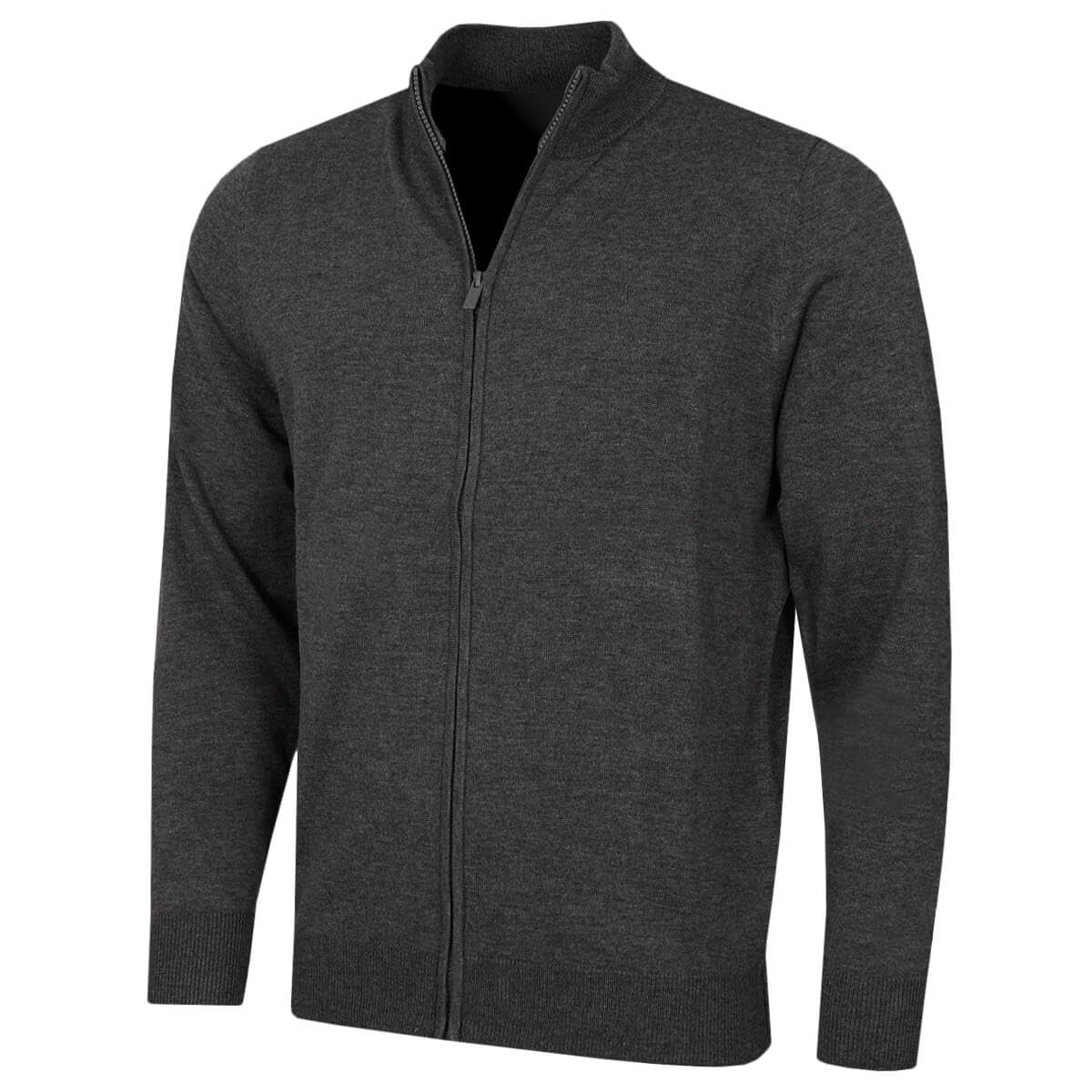 Calvin Klein Mens Cleveland Full Zip Sweater - Charcoal Marl - XXL