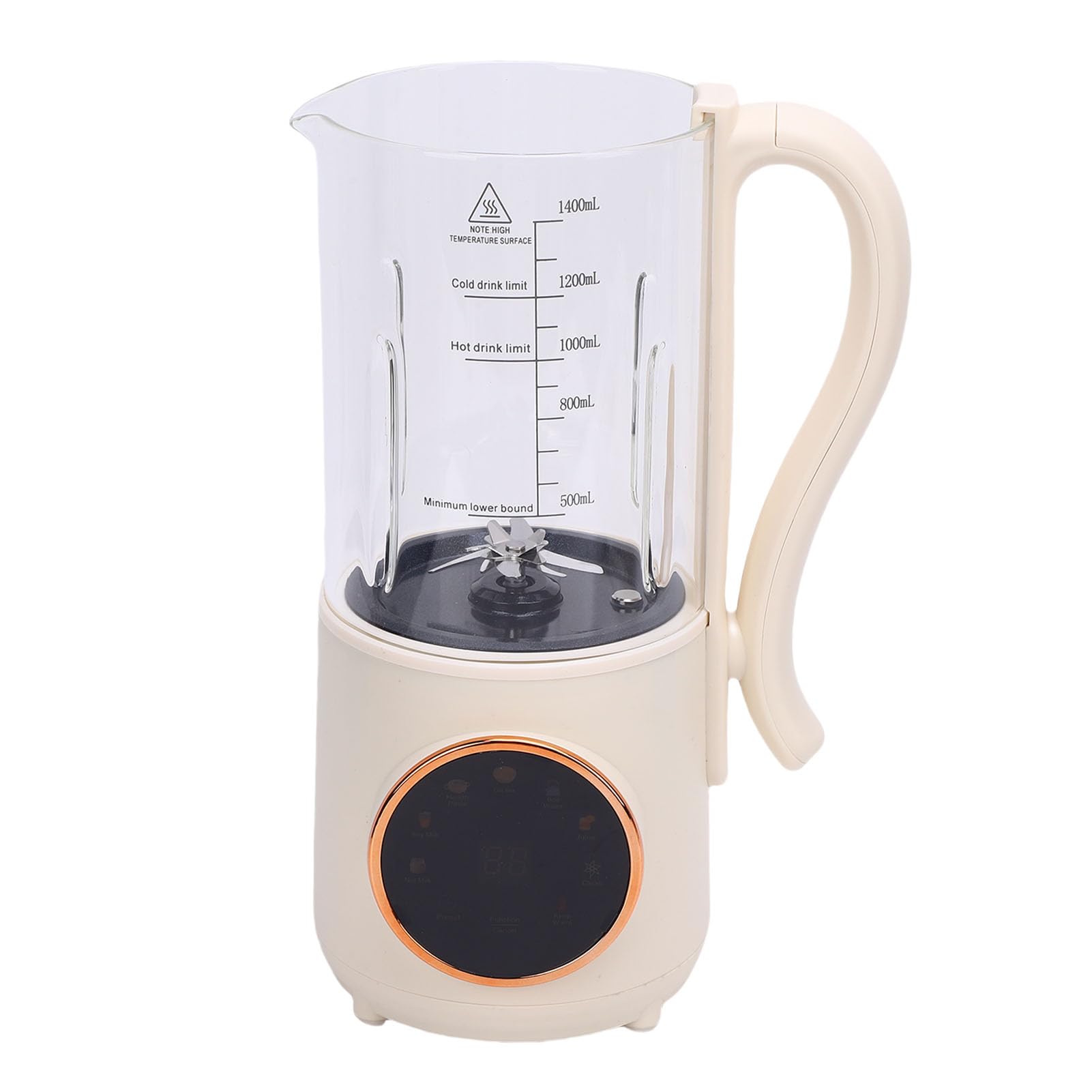 Automatyczna Maszyna do Wytwarzania Mleka Sojowego o Pojemności 1400 Ml, Wielofunkcyjny Robot Kuchenny do Podgrzewania żywności dla Dzieci Bez Filtra, Rodzinny Blender Mleka Orzechowego