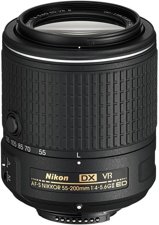 AF-S DX NIKKOR 55-200mm f/4-5.6G ED VR II Lens - White Box (New)