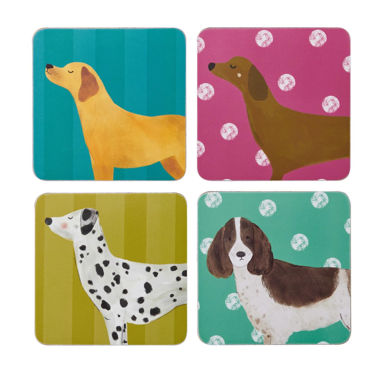 Creative Tops Dog Coasters - Set of 4 - 10.5cm