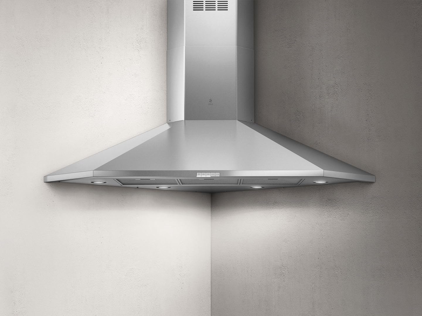 Elica ACUTA IX/F/100 | Acuta - Cappa da cucina, Tipologia Angolo, Filtrante, Dimensioni 100 cm, colore Inox