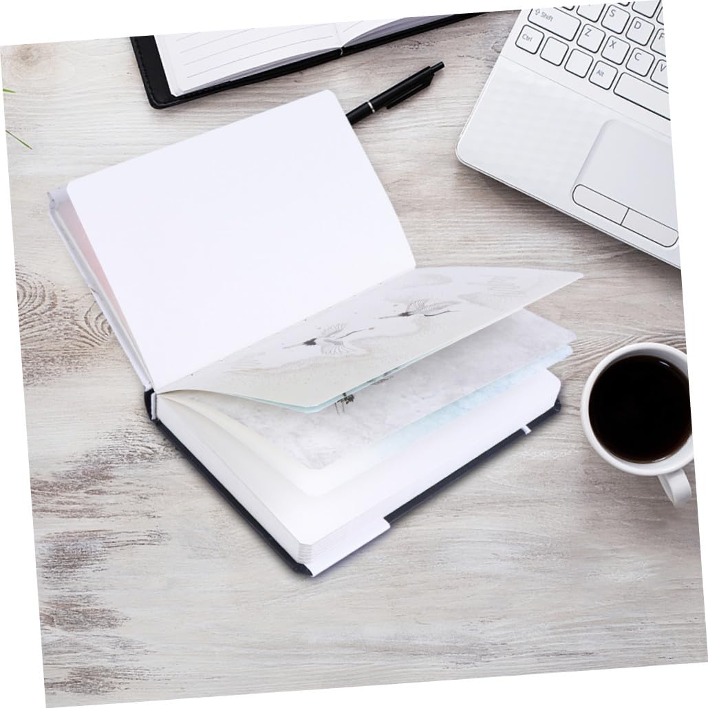 Carnet Rétro de Notes D'écriture Cahier Relié Bleu Présent Rentrée