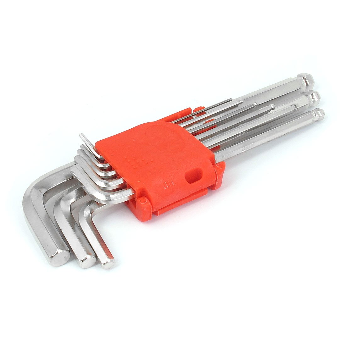 Aexit 9pcs Key Hand Operated Tools Set L Shaped Hexagon Head Hex