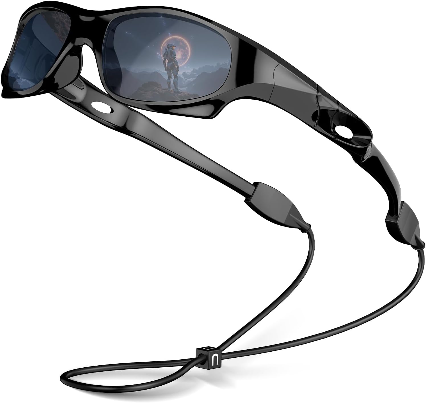 Kids Polarized Sports Sunglasses for Boys and Girls – UV400 Protection, Flexible Frame with Strap, Outdoor for Youth