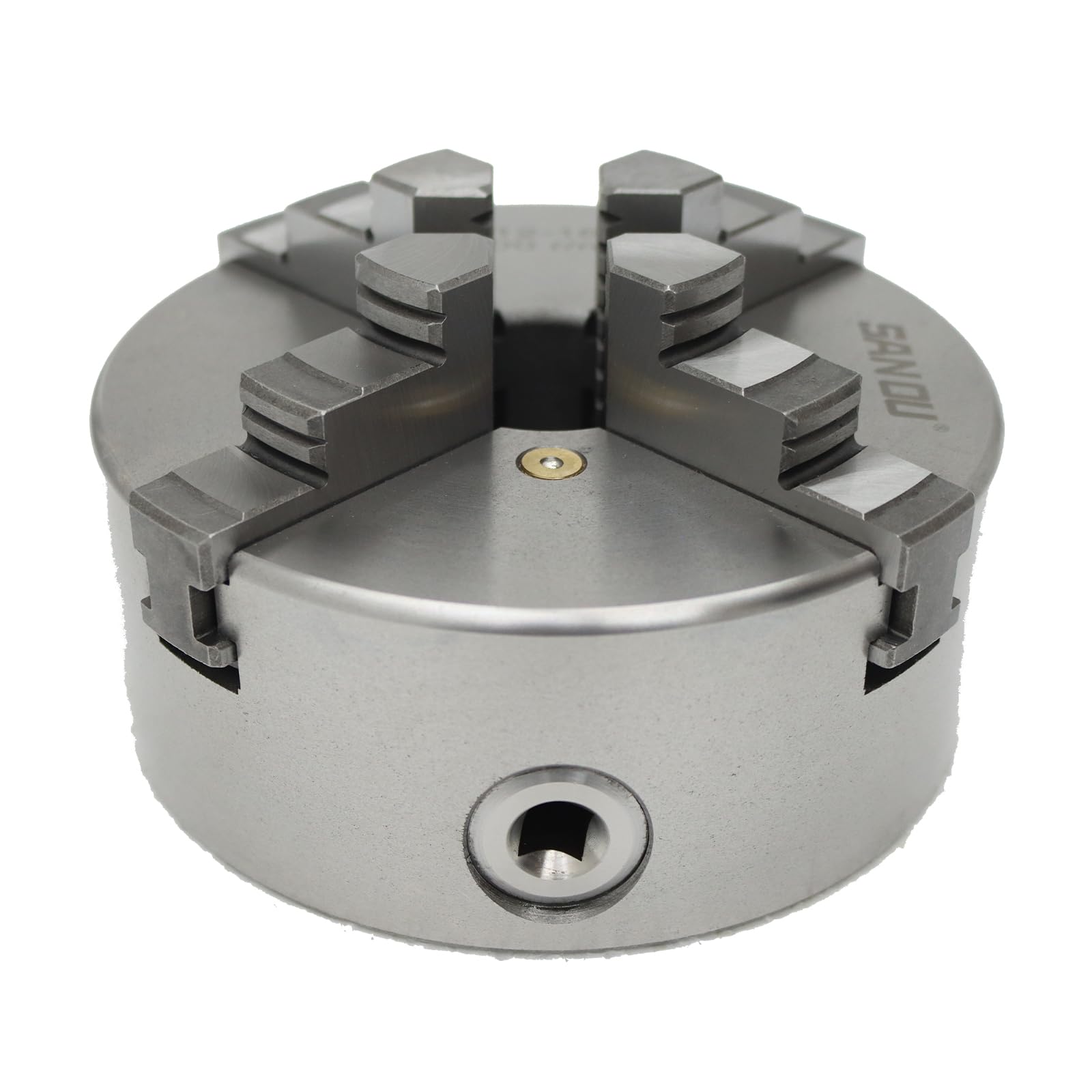 INTBUYING 4-Backen-Drehfutter K12-160 Drehfutter, 160 mm, Metallfutter, selbstzentrierende Backe für CNC-Werkzeugmaschinen und Zubehör