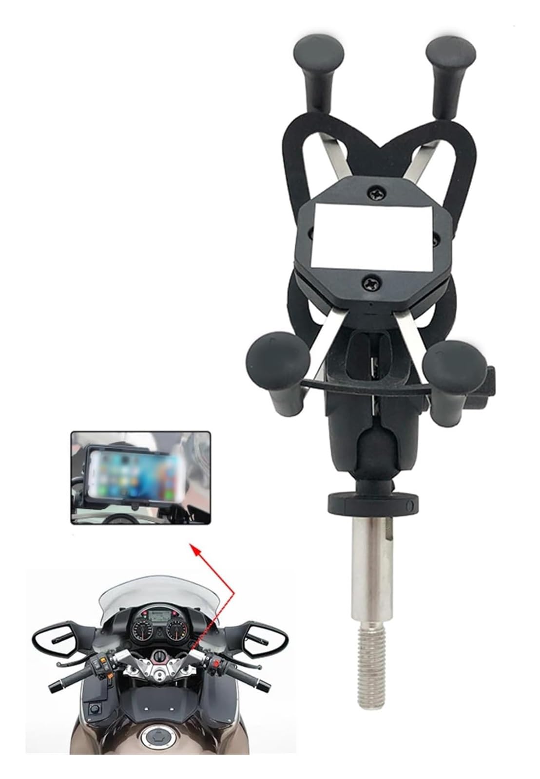 Support Téléphone pour Kawasaki Z1000SX 2011-2021 Caméra d'action Téléphone Support Navigation GPS Moto
