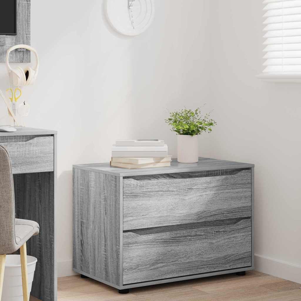 Armadio portaoggetti, grigio sonoma, 80 x 48 x 57 cm