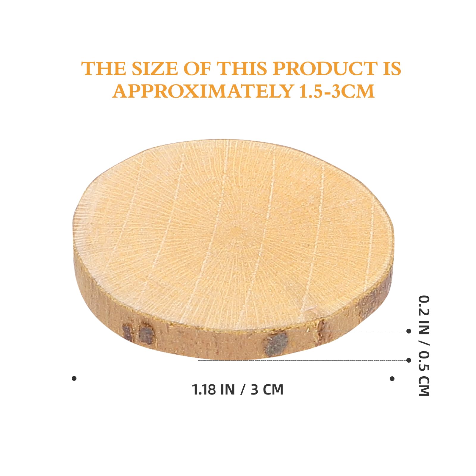 100 Tranches De Bois Naturel 1-2cm - Rondins Pour Artisanat, DIY, Déco Mariage Ou Noël - Gravure Main