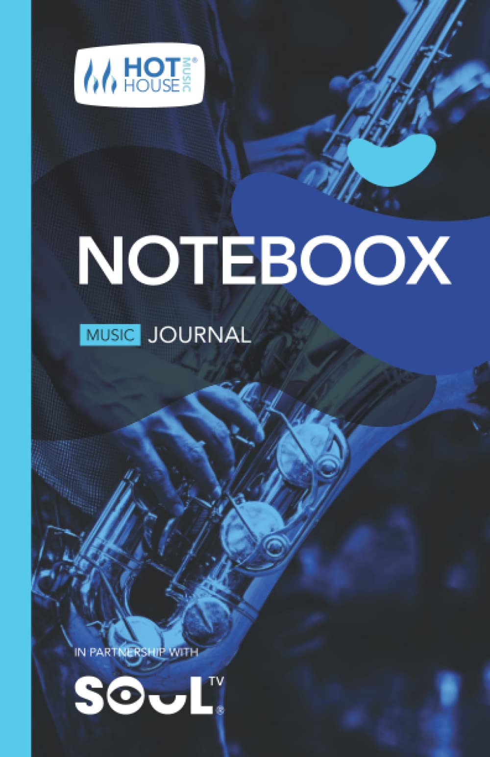 Saxophone: Noteboox: Music Journal – Blue
