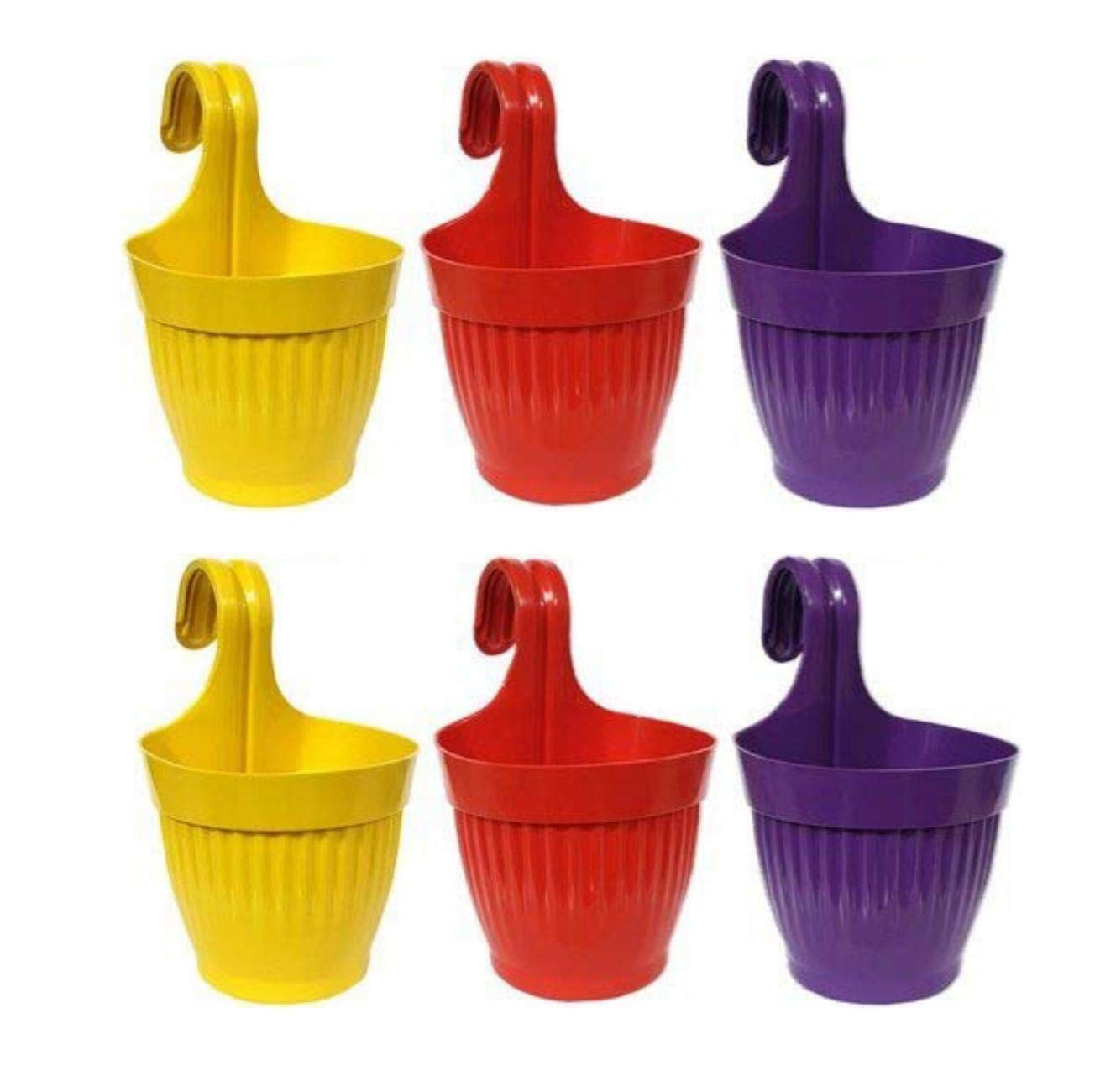 GTB Plant Container Lily Hook Pot, Railing Pot Plant Container Set of 6 Pc, 7 Inch, 17.78 cm,Green (B08ZS2N5TK) Amazon Price History, Amazon Price Tracker