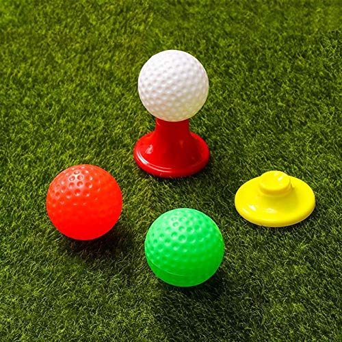 Tongina Conjunto de Clube de Golfe Infantil de Plástico 3 Tacos de Golfe 2 Buraco de Prática com Ban