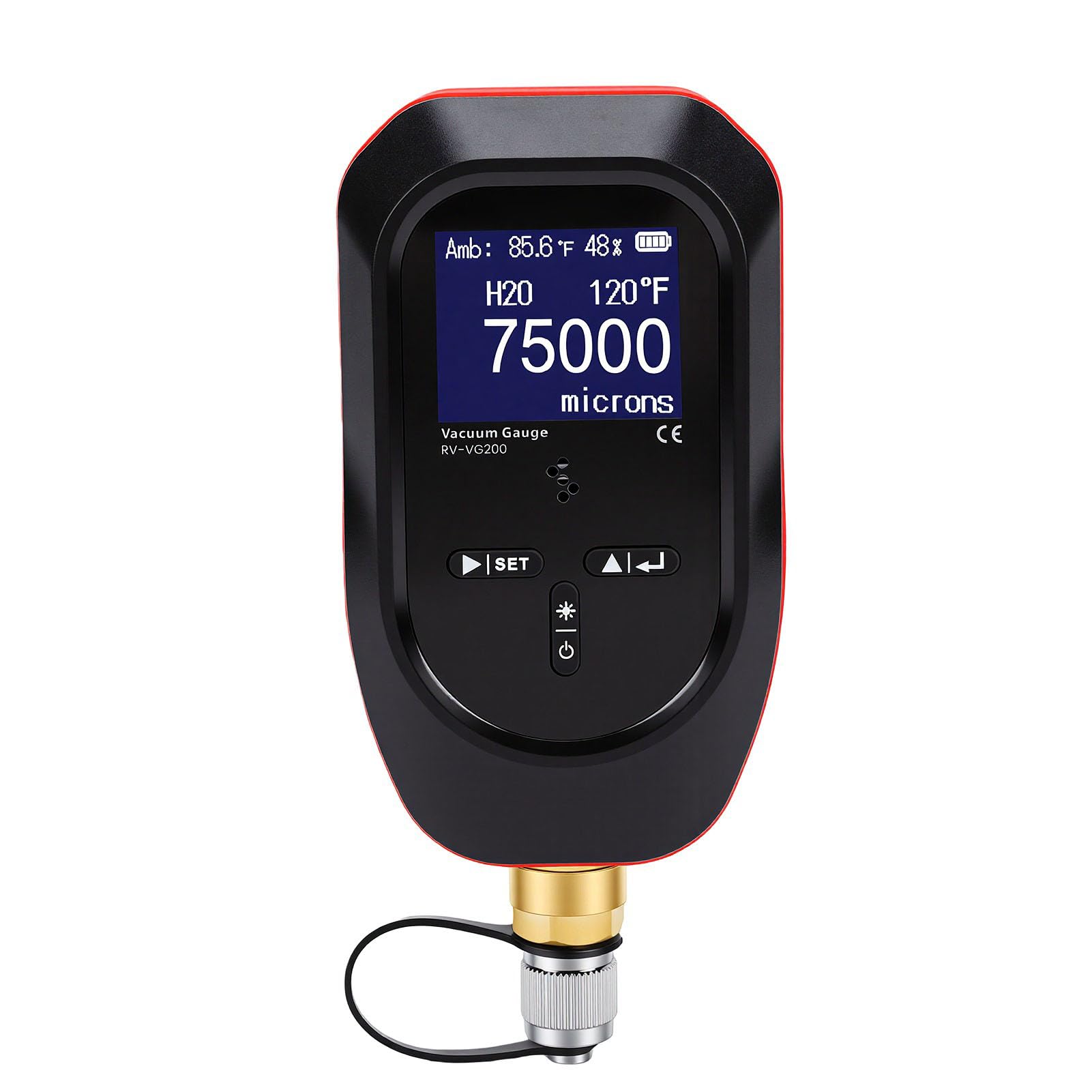 Medidor de Vacío Digital, Rango de 0-75000 Micrones