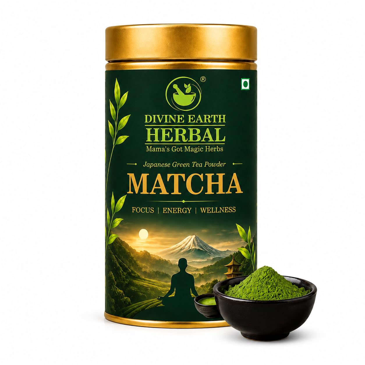 Divine Earth Herbal Matcha Green Tea Powder 100 Grams, Japanese Matcha Powder with 100% Natural, Ultra-Fine, Smooth & No Bitter Aftertaste, Natural Energy & Focus-image-28