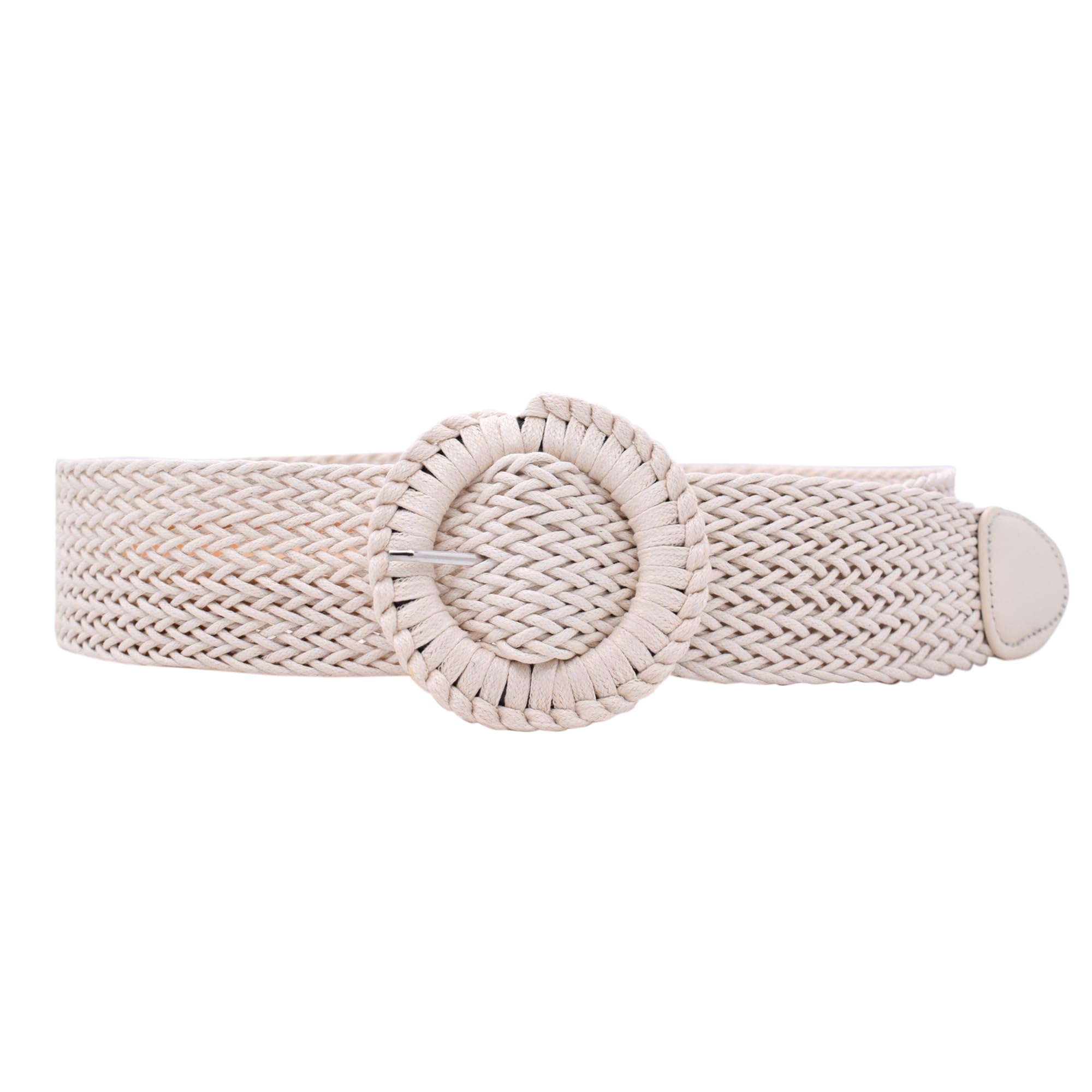 TeeYeeWomen Girls Wide Braided Belt Bohemian Waist Band for Dress 208