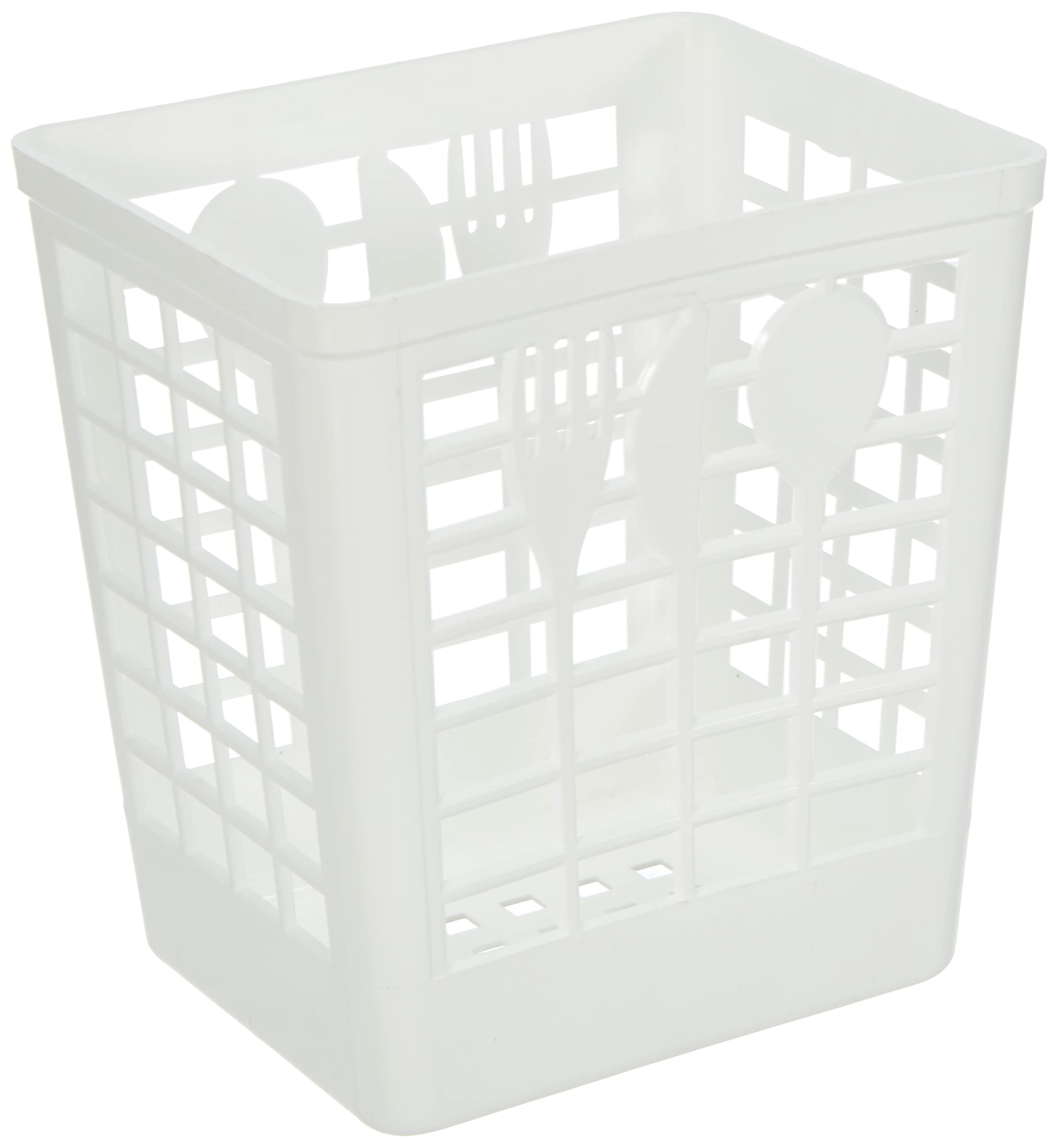 Kimmel Medium White Plastic Cutlery Drainer