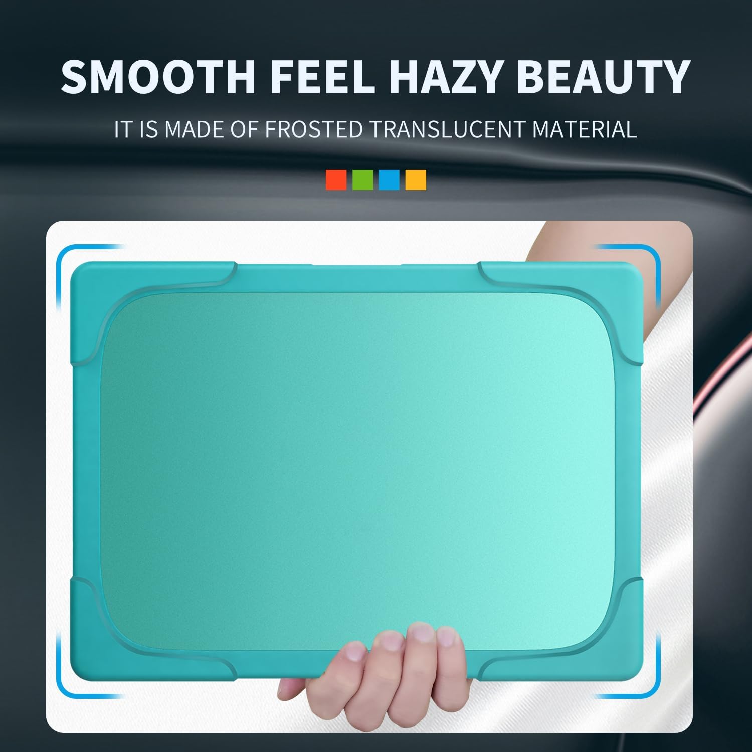 Compatible with Microsoft Surface Laptop Go 1/2/3 12.4" 1943/2013/3710/2022 Case Shockproof Case,Heavy Duty Rugged Protective Case Cover (Blue)