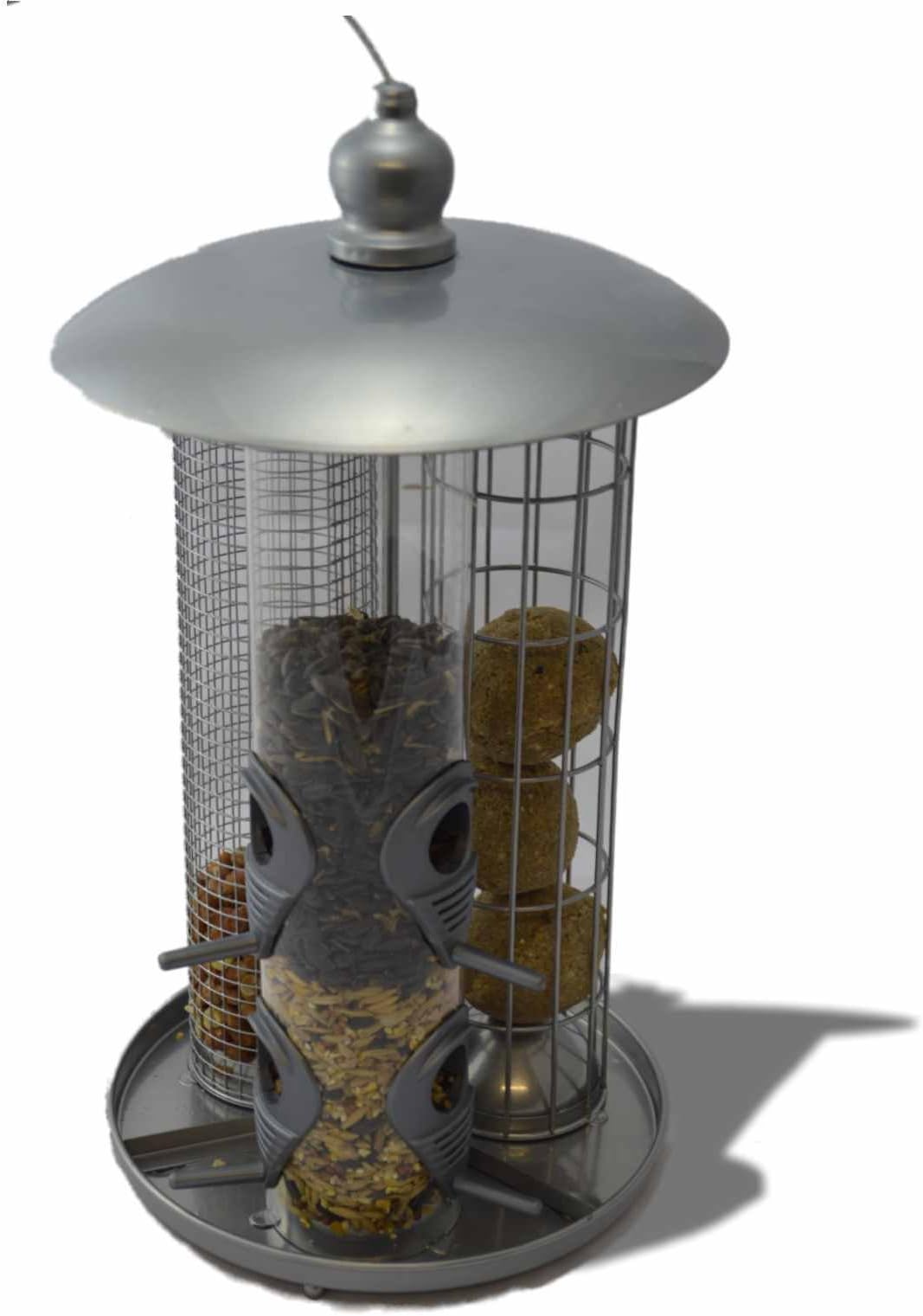 Kingfisher Deluxe 3 in 1 Suet Fat Ball Seed and Nut Feeder