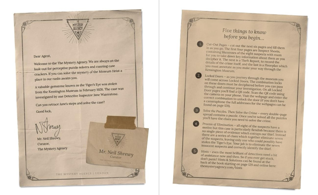 The Museum Heist: A Mystery Agency Puzzle Book - Image 2