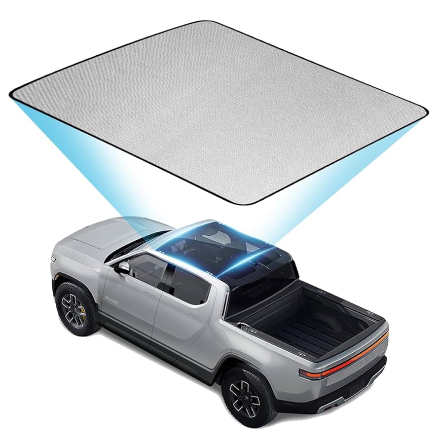 ヘイロフトップリビアン Amazon.com: Glass Roof Sunshade Compatible with Rivian R1T