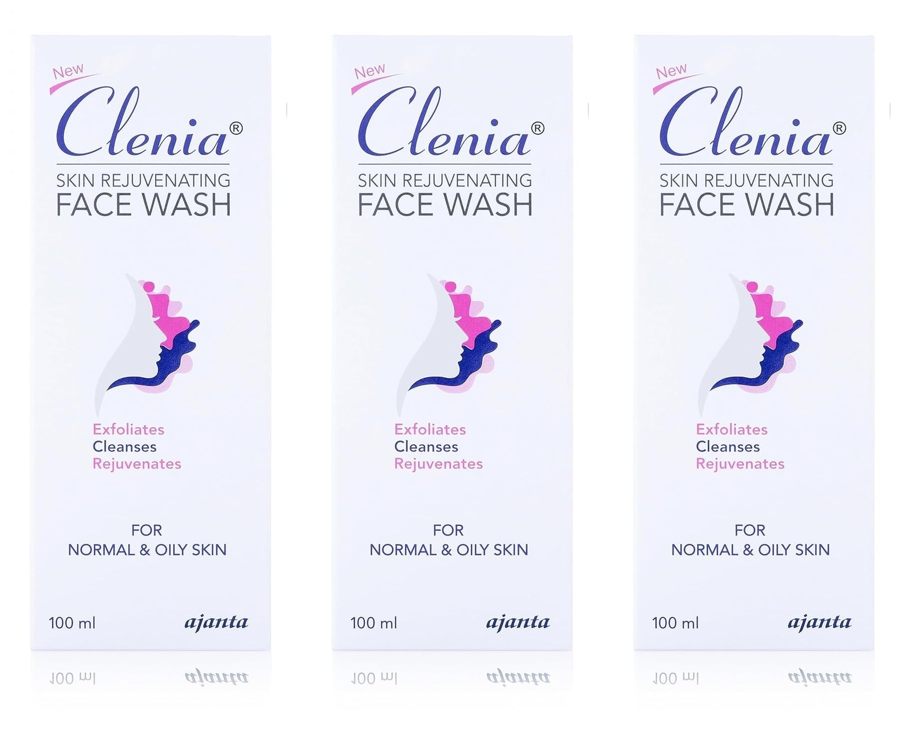 Clenia Exfoliating Face Wash 100ml (Pack of 3, Total 300ml) | Mandelic, Salicylic & Azelaic Acids with Niacinamide | Soap & SLES-Free Acne Control Cleanser for Oily Skin-image-27