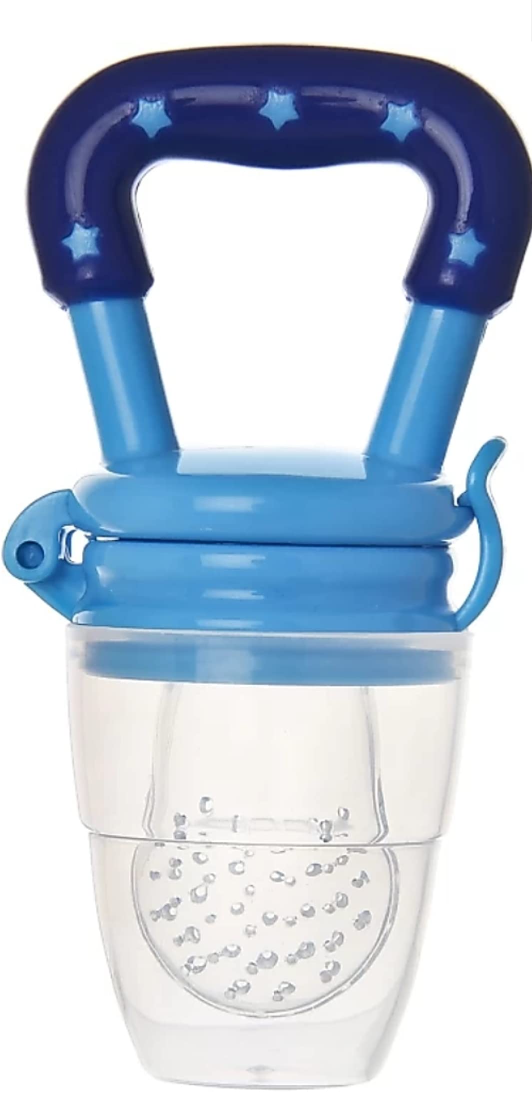 Naughty Baby Silicone Food/Fruit Nibbler, Baby Food and Fruit Feeder Combo Pack, BPA Free, (Blue)-image-18