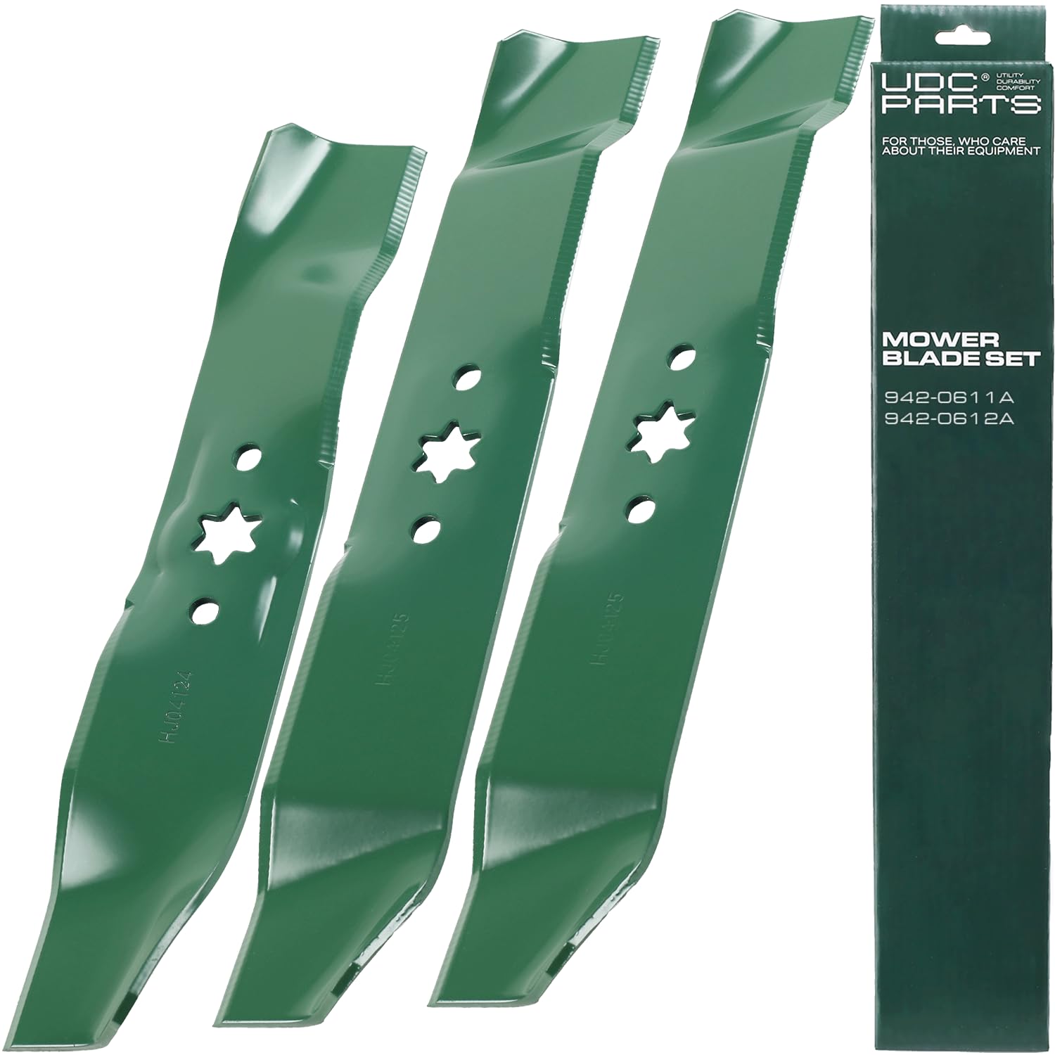 UDC Parts 942-0611A 942-0612A Mulching Blades Replacement for Cub Cadet 46"