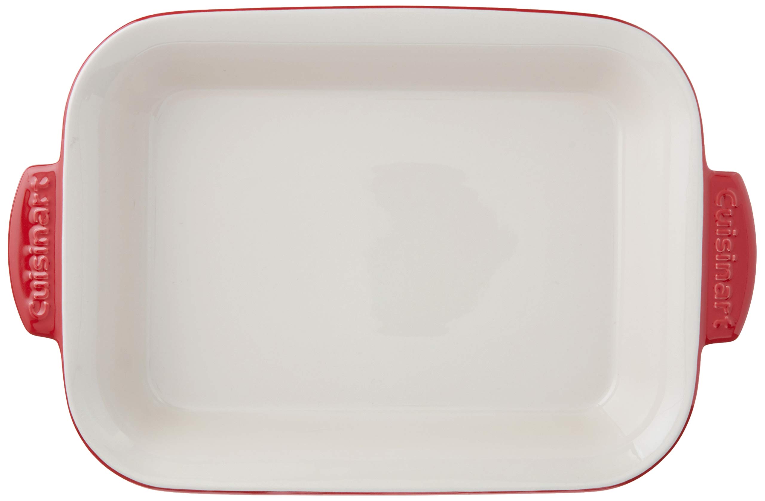 Cuisinart Chef Classic Ceramic Bakeware CCB30-36R Grand plat rectangulaire en céramique Rouge Taille unique