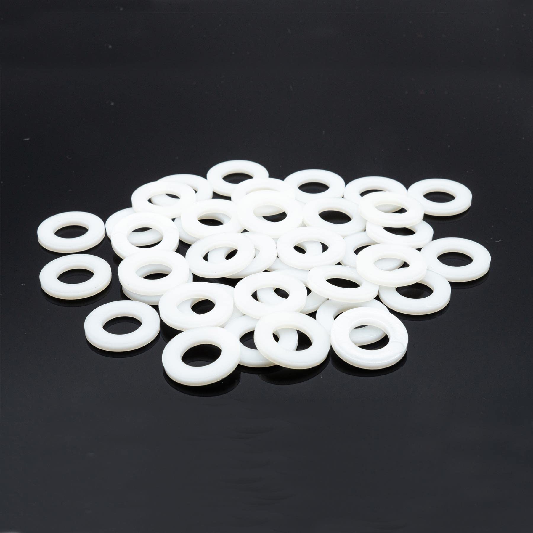 Hippo Hardware M6 (6mm) Nylon Flat Plain Washers Form A Plastic Washer (Pack of 50)