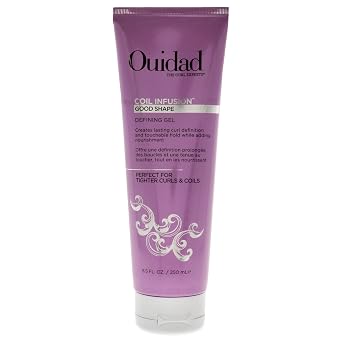 Ouidad Coil Infusion Give a Boost Styling + Shaping Gel Cream for Curly Hair, 8.5 oz - Hydrating Peptide & Black Castor Oil Formula for Defined Coils, Frizz Control, Lightweight Hold, Paraben-Free