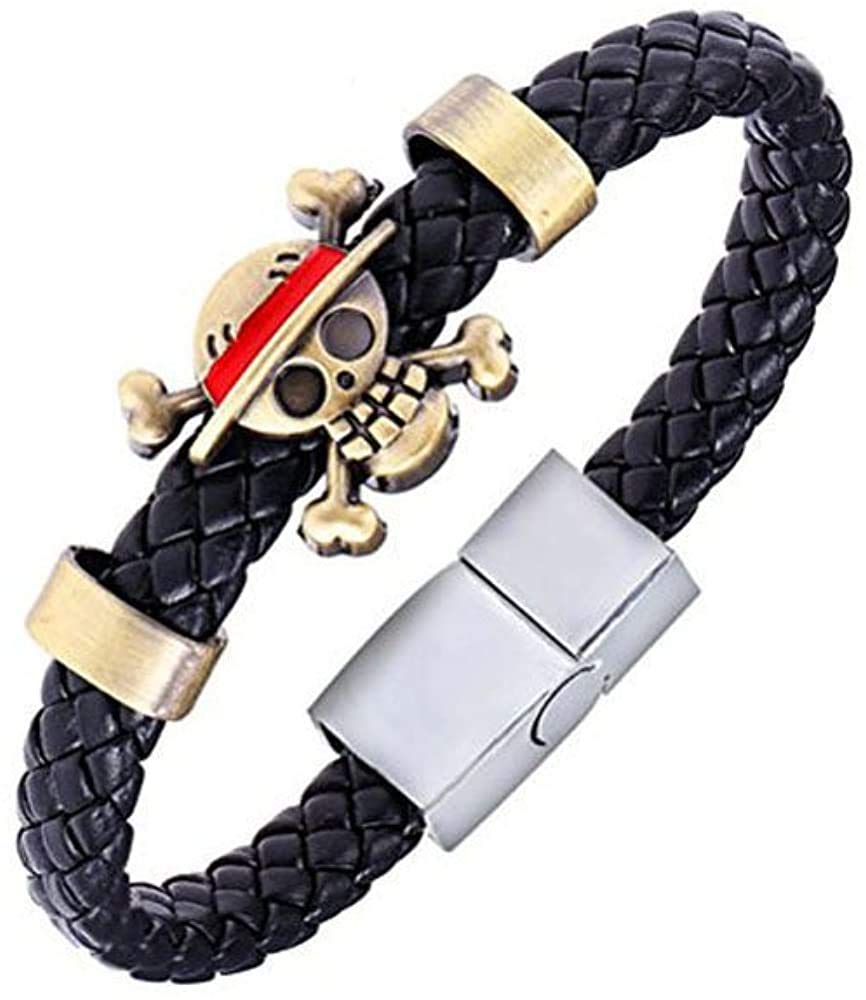 RVM Jewels Anime One Piece Skull Monkey D. Luffy Pirate Bracelet For Men and Women (B08CSL39WQ) Amazon Price History, Amazon Price Tracker