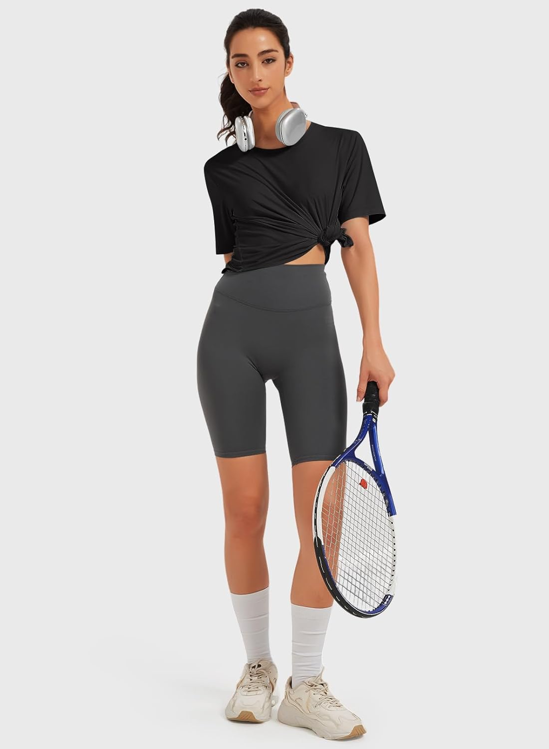 Hiverlay Workout Tops for Women UPF 50+ Short Sleeve Athletic Shirts with Side Slits - Image 7