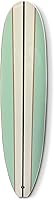 EasyGoProducts 66-Inch Surfboard Longboard Wall Decor - Realistic Glossy Sculpture for Beach House Coastal Tropical Themes, Hangs Vertical or Horizontal