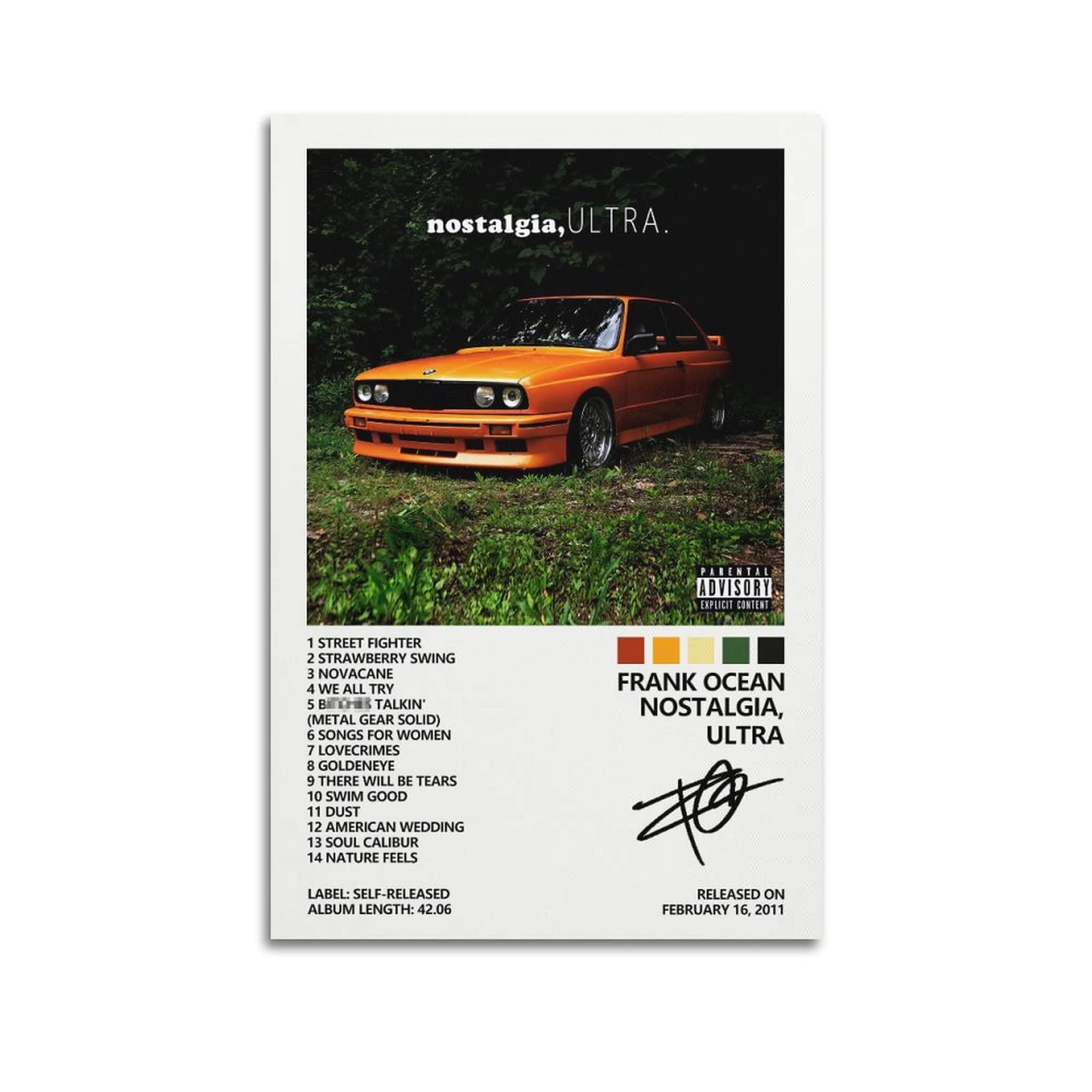 Frank Ocean Nostalgia Ultra Tracklist