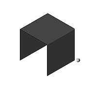 Vista 30 de FixtureDisplays® Seven Riser Combo de 2", 3", 4", 5", 6", 7", 8", cubo de 3 caras, pedestal de plexiglás negro Lucite, accesorios de exhibición