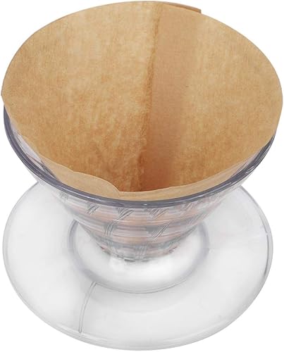 Miniatura 5 de Cafetera ligera con forma de cono segura para los amantes del café para hacer café (1-2 tazas + 1-2 tazas de papel de filtro de 40 piezas)