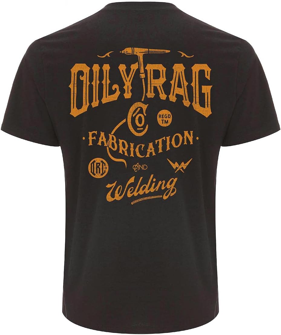 Oily RagFabrication & Welding Artisan T-Shirt - Back Print - Graphite