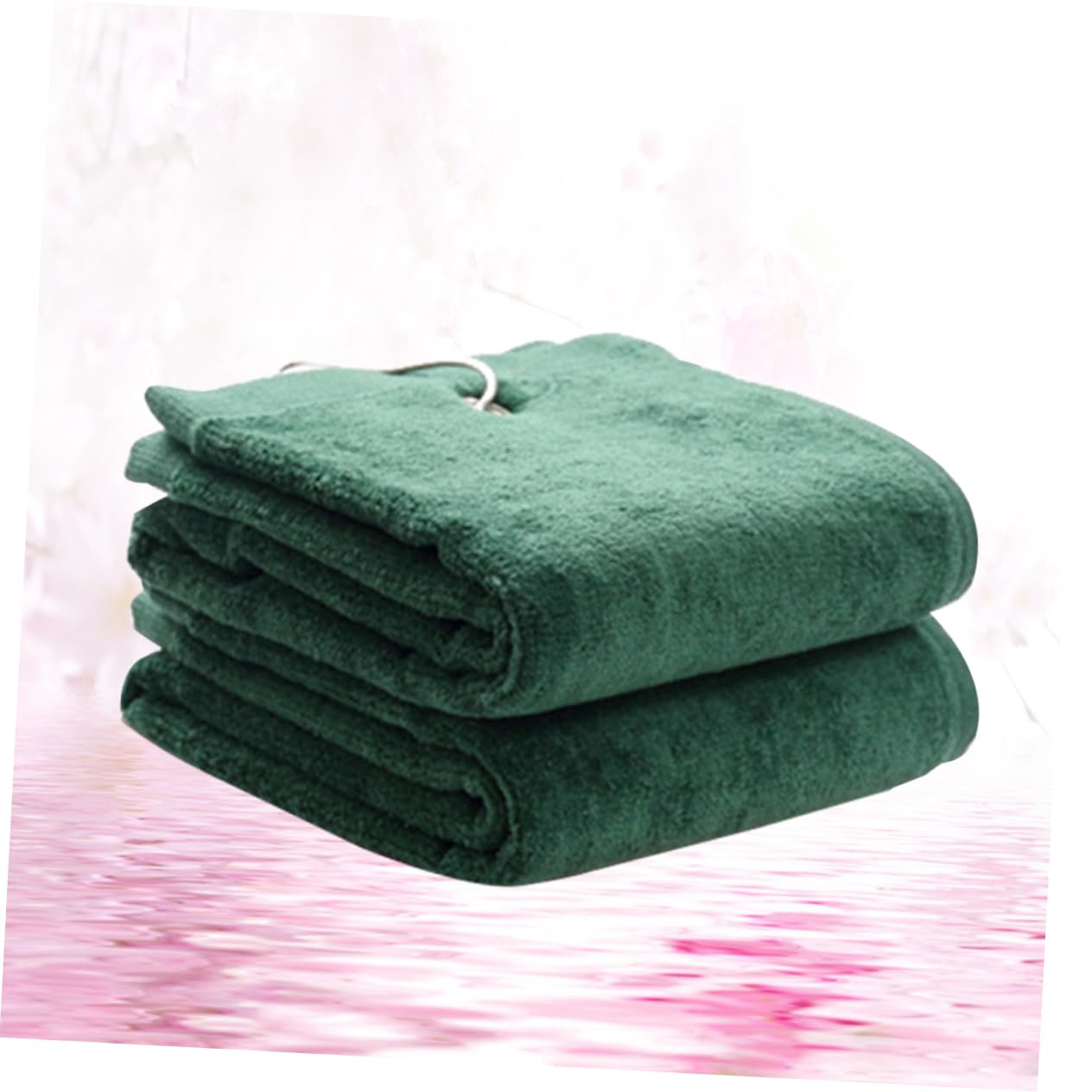 Sosoport Juego De 3 Toallas De Forro Polar Verde De 40 X 65 Cm Ultraabsorbentes De Secado Rápido para Natación Gimnasio Camping Bolsa De Almacenamiento.