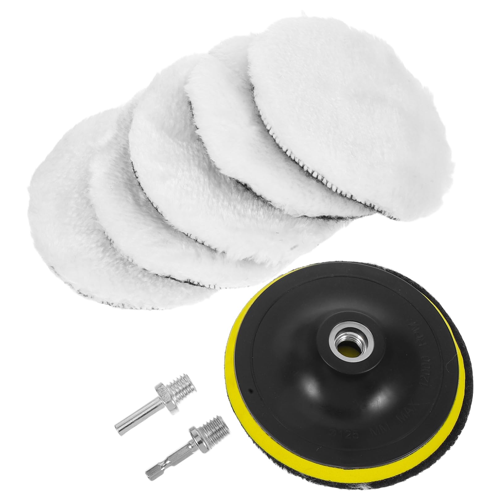 Cabilock Car Wheel Polishing Kit 1 Set Wool Polishing Wheels Set for Auto Detailing Easy to Use