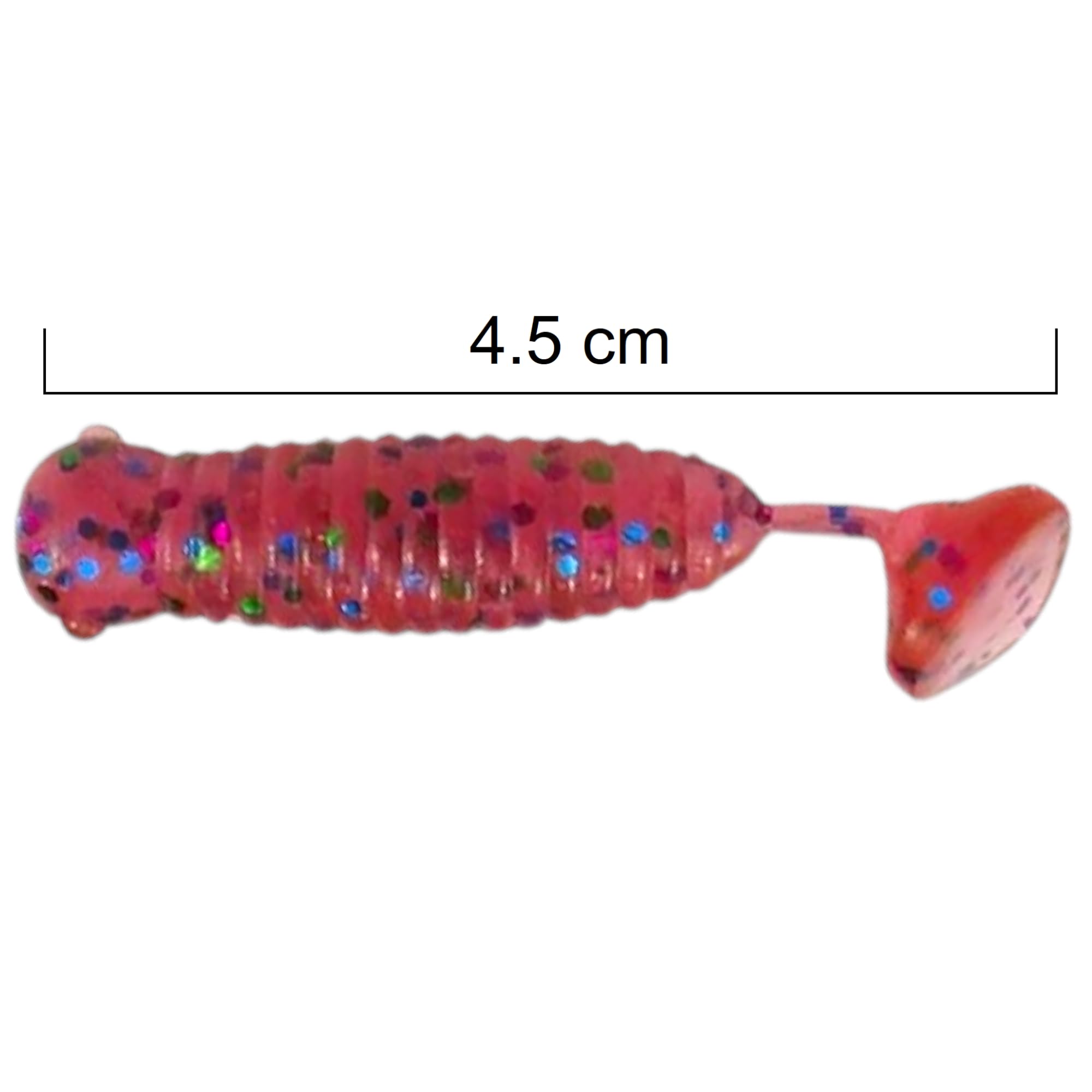 Set Esche In Gomma Per Pesca | 10 Cm, 5 Colori UV Attivi, Per Luccio, Persico, Trota, Merluzzo, Acqua Dolce E Salata - 3