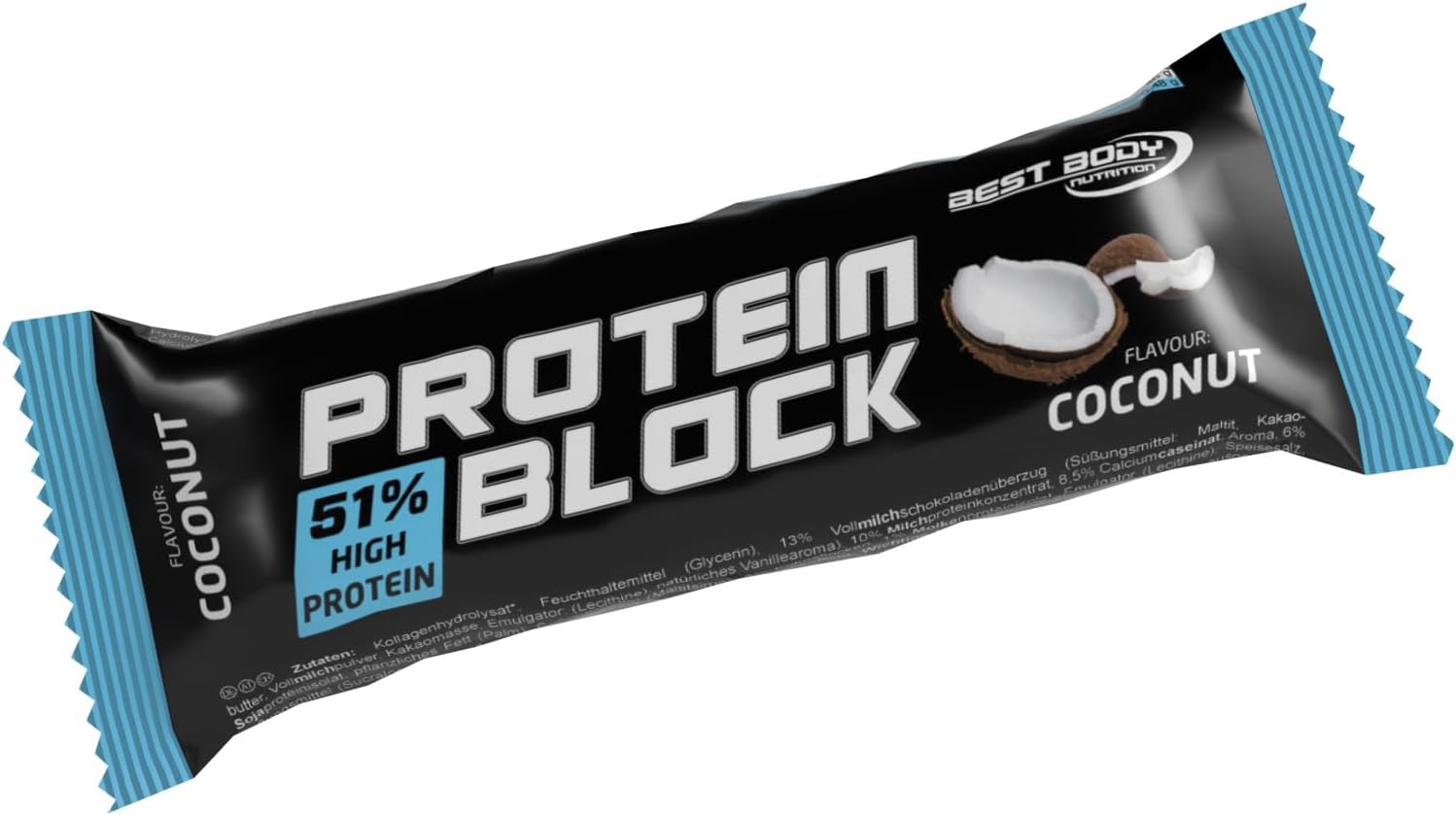 BBN Hardcore Protein Block (15x90g) Coconut